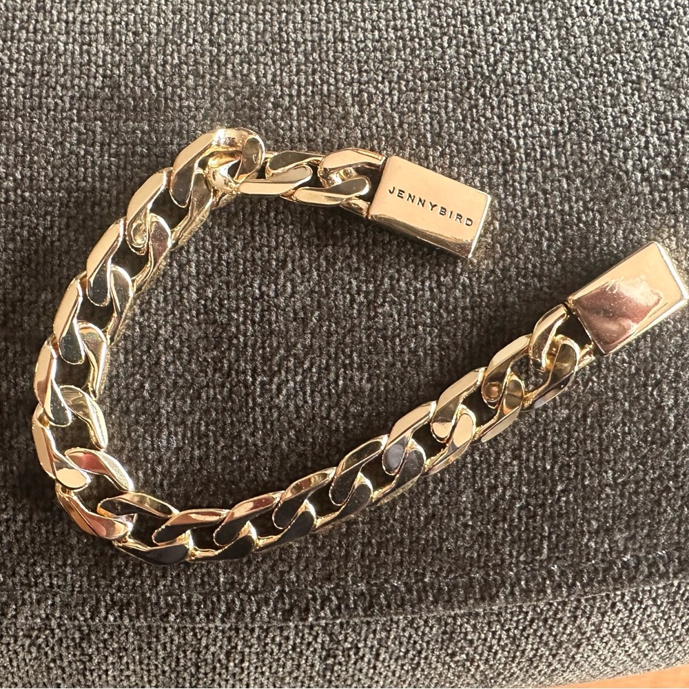 Jenny Bird Gold Chain Link Men's-Style Bracelet